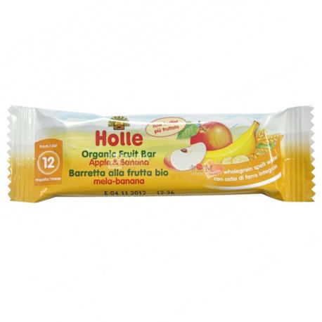 Holle Органический фруктовый батончик яблоко-банан, 25 г