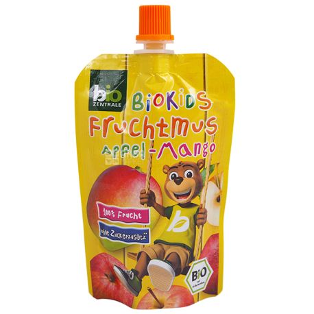 Пюре фруктовое органическое Яблоко-Манго, 90 г, ТМ Bio Zentrale