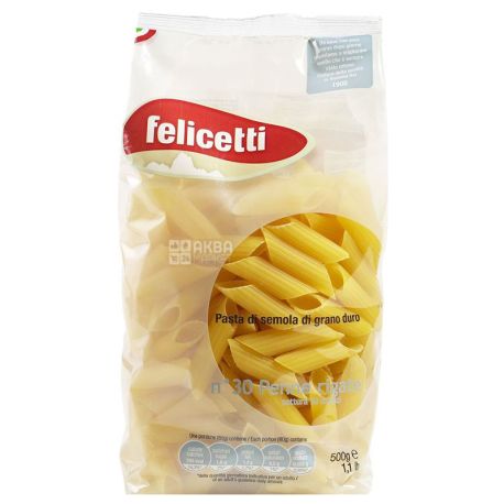 Pasta, Penne Rigate, 500 g, TM Felicetti