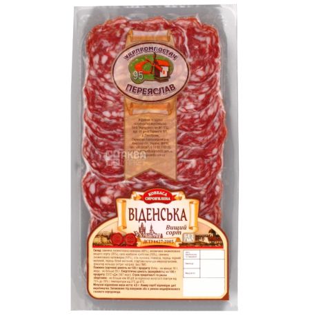 Укрпромпостач Колбаса Венская сыровяленая, нарезка, в/с, 80 г
