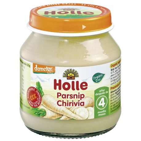 Organic baby puree, parsnip, 125 g, TM Holle