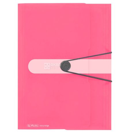Herlitz, Папка на резинке, А4, розовая