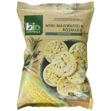 Лепешки кукурузные с розмарином, органические, 50 г, ТМ Bio Zentrale
