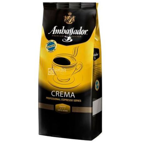 Ambassador Crema, 1 кг, Кофе в зернах Амбассадор Крема