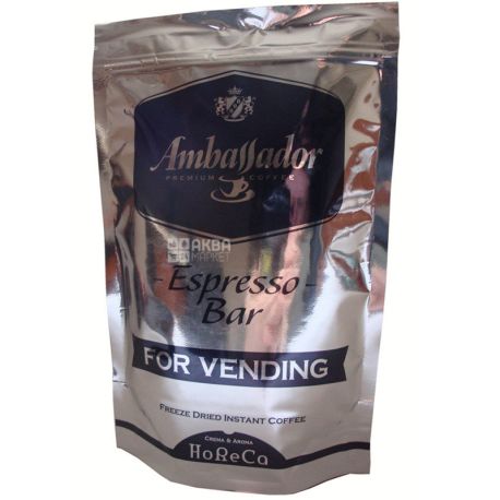Ambassador Espresso Bar, 200 г, Кава розчинна Амбассадор Еспрессо Бар, для вендінгу