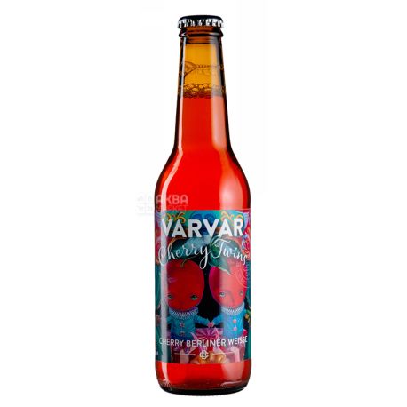 Varvar Cherry Twins, Пиво крафтовое, светлый эль, 3,3%, 0,33 л