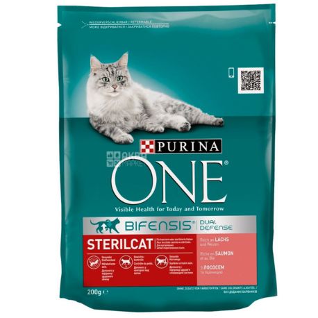 Purina, Сухой корм, Для кастрированных котов и стерилизованных кошек, 200 г