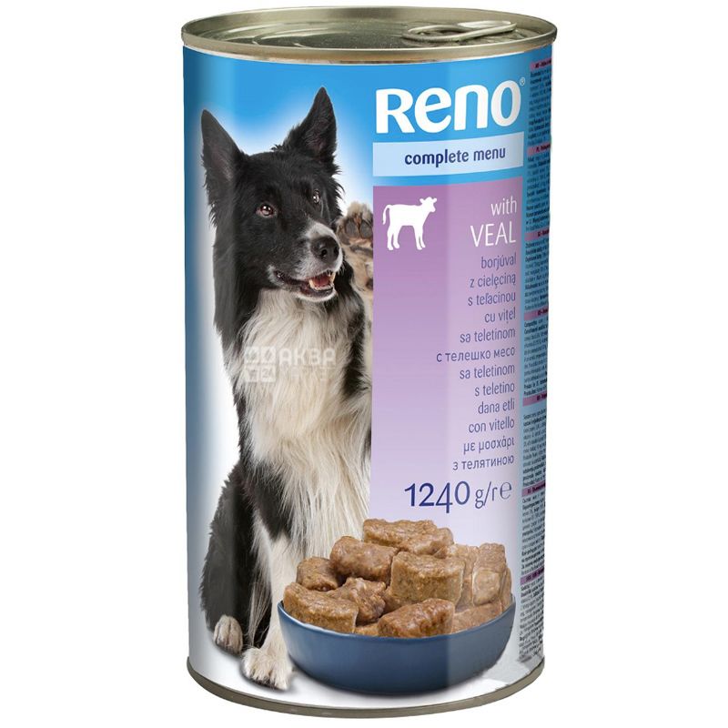 Buy Canned Dog Food, Beef, 1240 g, TM Reno with delivery, price and