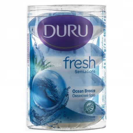 Duru Ocean Breeze, 4 шт. по 115 г, Мило тверде