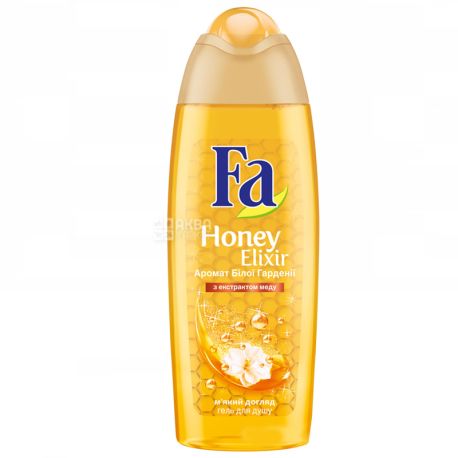 Fa Honey Elixir, Гель для душу, Мед та Аромат білої гарденії, 250 мл 