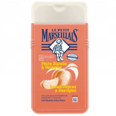 Le Petit Marseillais, Shower Gel, White Peach and Nectarine, 250 ml