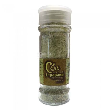 Living Earth Potutory, Sea salt with organic herbs, 90 g