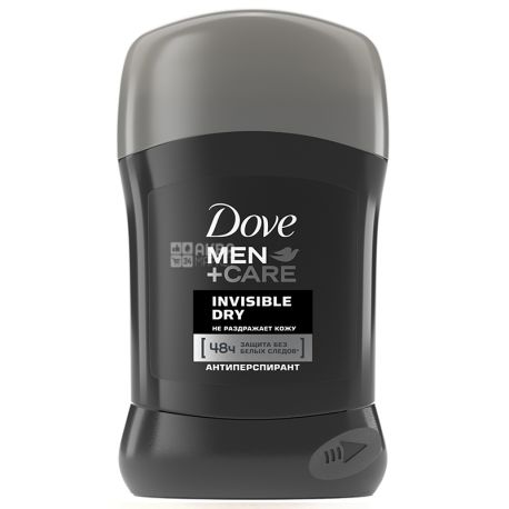 Dove Men, Care Invisible Dry, 50 мл, Дезодорант-антиперспірант, Сухий