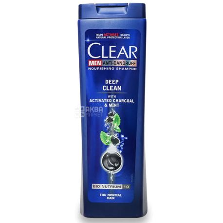 Clear, Deep Clean, 400 мл, Шампунь против перхоти, Глубокое очищение