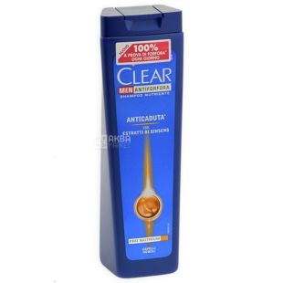 Clear, Men, 250 мл, Шампунь мужской, Против перхоти и выпадения волос