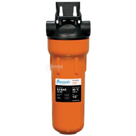 Ecosoft Hot 10, Фильтр в сборе для горячей воды 5 мкм, ½