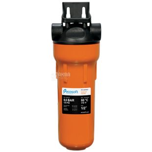 Ecosoft Hot 10, Екософт, Фільтр магістральний механічного очищення для гарячої води, 5 мкм, 1/2