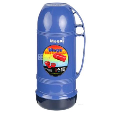 Mega, Термос вакуумний універсальний, синій, 1,9 л