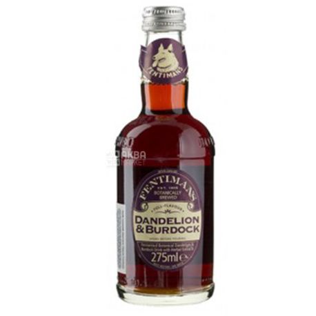 Fentimans, Dandelion and Burdock, 0,275 л, Фентиманс, Одуванчик и Лопух, Лимонад травяной, стекло