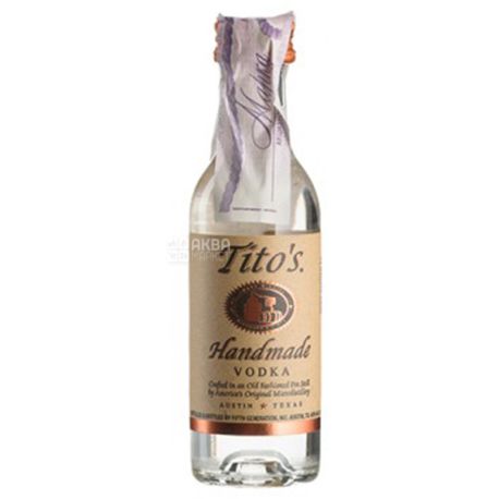 Водка, 0,05 л,ТМ Tito`s