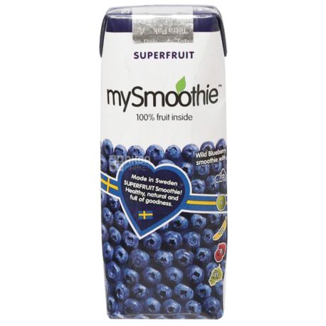 MySmoothie, Blueberry, Черничный, 0,25 л, Майсмузи, Смузи натуральный