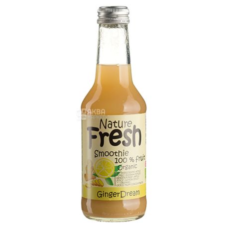 Natur Fresh, Ginger Dream, Імбирний, 0,25 л, Натур Фреш, Смузі органічний