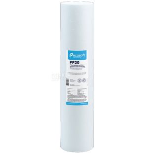 Ecosoft РР20, Екософт, Картридж зі спіненого поліпропілену для механічного очищення, 20 мкм