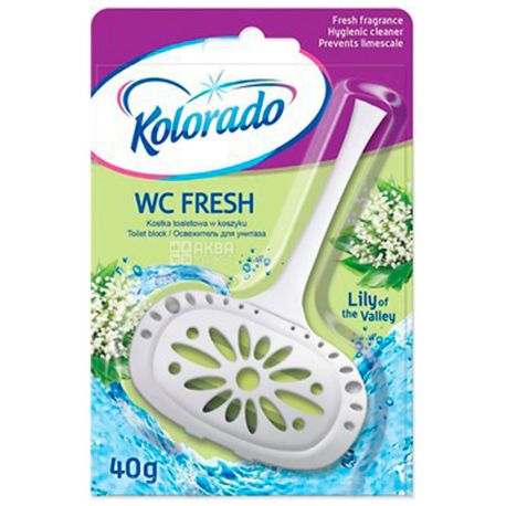 Kolorado WC Fresh, 40 г, Брусок для унітазу, Конвалія