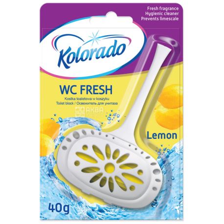 Bar toilet WC Fresh Lemon, 40 g, TM Kolorado