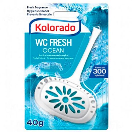 Kolorado, WC Fresh, 40 г, Брусок для унитаза, Морской