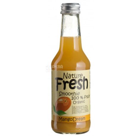Natur Fresh, Mango Dream, Манго, 0,25 л, Натур Фреш, Смузи органический