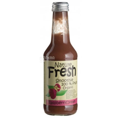 Natur Fresh, Raspberry Dream, Клубничный, 0,25 л, Натур Фреш, Смузи органический