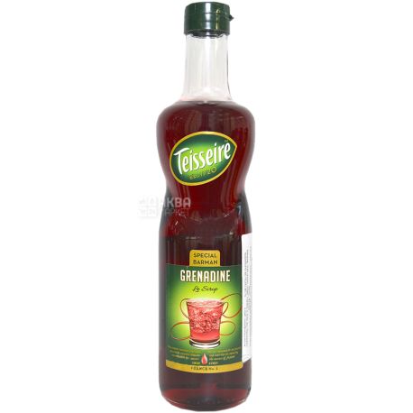 Teisseire, Grenadin, 0,7 л, Сироп Тейссер, Гренадин, стекло
