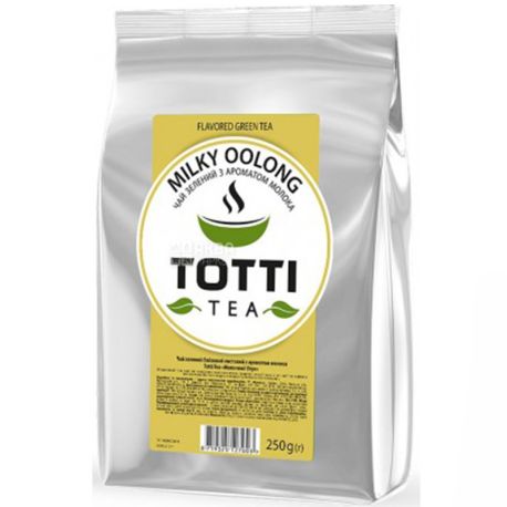 TOTTI Tea, Milky Oolong, 250 g, Totti Tea, Milk Oolong Tea, Green