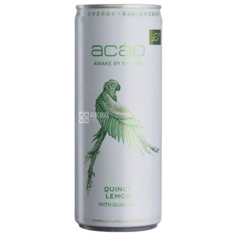 Acao Quince and Lemon, 0,25 л, Напій енергетичний Квінс энд Лемон, Айва-Лемон
