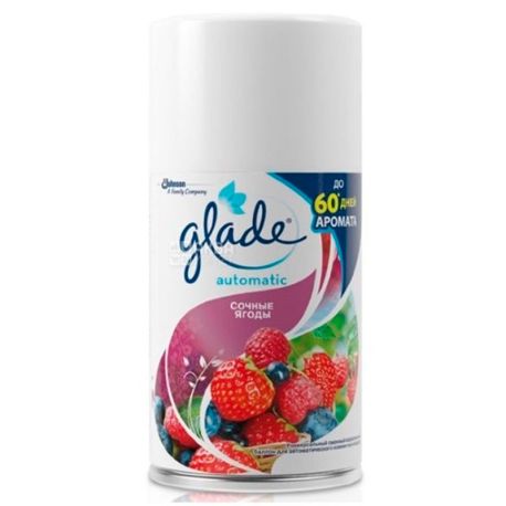 Glade Соковиті ягоди, Автоматичний освіжувач повітря, змінний балон, 269 мл