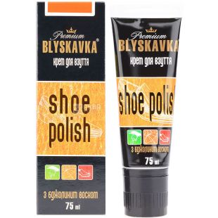 Blyskavka,  75 мл, Крем для обуви с аппликатором, бесцветный