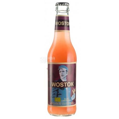 Wostok, Plum-Cardamom, 0,33 л, Восток, Слива-Кардамон, Напиток газированный, стекло
