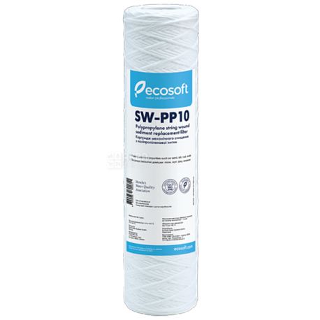 Ecosoft SW-РР10, Картридж из полипропиленовой нити 10 мкм, 4,5*20