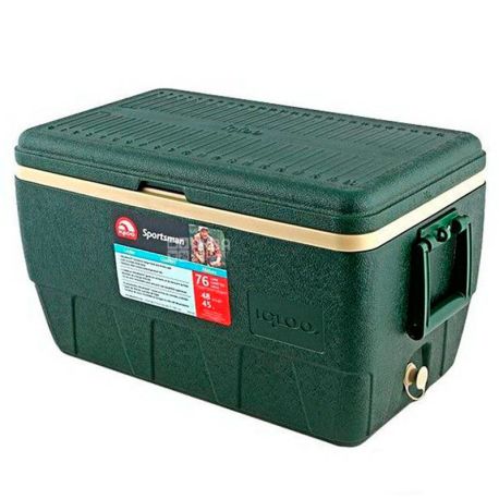 Isothermal container green, Sportsman, 49 l, TM Igloo