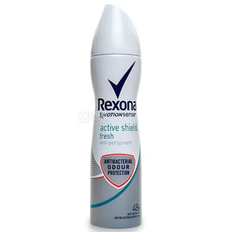 Rexona, 150 мл, Дезодорант-антиперспирант, Антибактериальная свежесть, Спрей