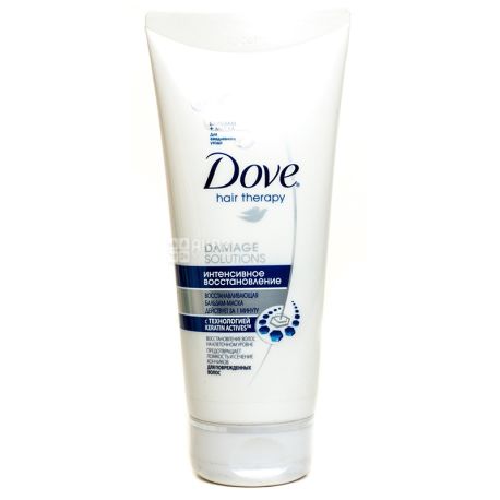 Dove Hair Therapy, 180 мл, Бальзам-маска для волосся, Інтенсивне відновлення