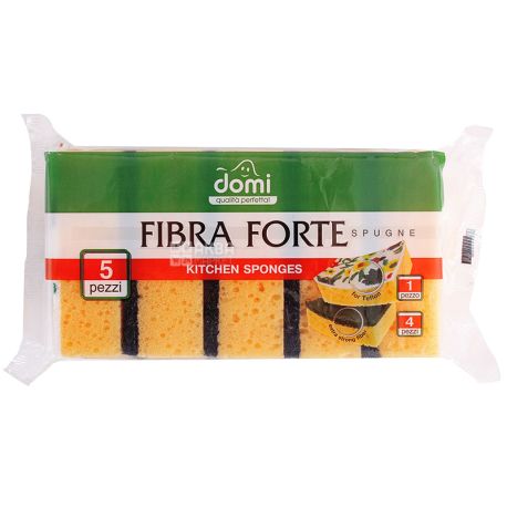 Domi, 5 шт., Губки кухонні