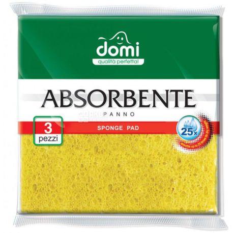 Серветки целюлозні, 3 шт, ТМ Domi