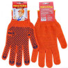 3D Master, 1 пара, Розмір L/ХL, Рукавички робочі, з покриттям ПВХ, помаранчеві