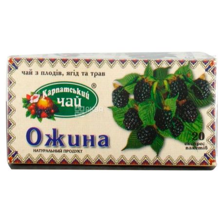 Карпатский чай, Ежевика, 20 пак., Чай с плодов ягод и трав