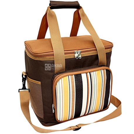 Time Eco, Vertical cooler bag, yellow brown, 20 L
