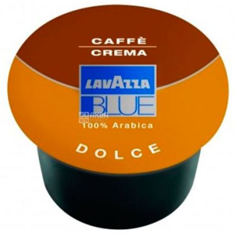 Lavazza, BLUE Crema Dolce, 1 шт., Кофе Лавацца, Блу Крема Дольче, средней обжарки, в капсулах
