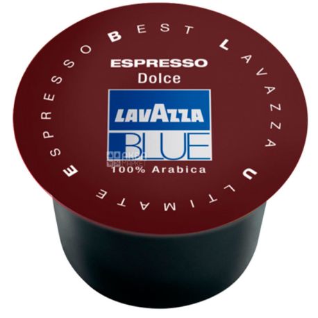 Lavazza, Blue Espresso Dolce, 1 шт., Кофе Лавацца, Блу Эспрессо Дольче, средней обжарки, в капсулах