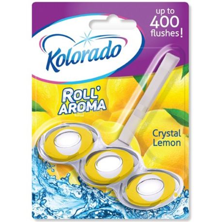 Kolorado, Roll Aroma Cristal, 51 г, Блок для унітазу, Лимон 